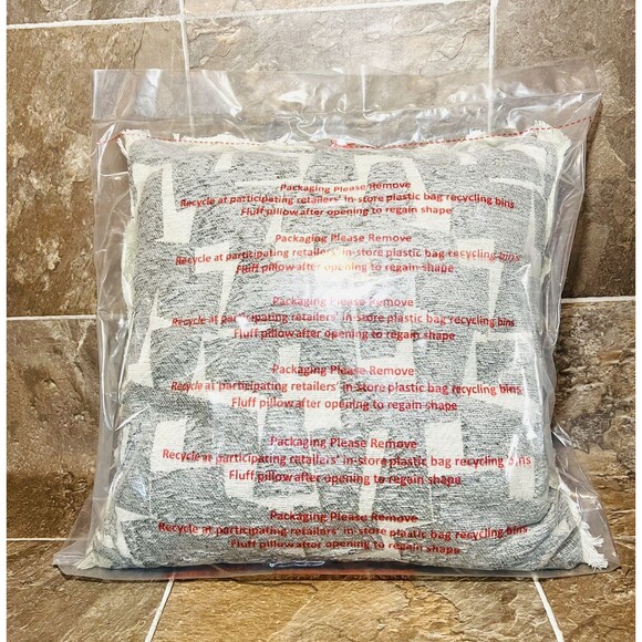 Geometric Patterned 18x18" Pillow Gray - Threshold - Picture 3 of 5